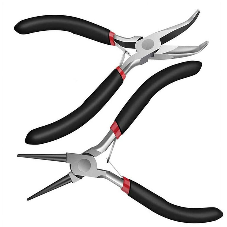 The Beadsmith Bent Chain-Nose Pliers for Crafting and Repair, Jewelry  Making Supplies
