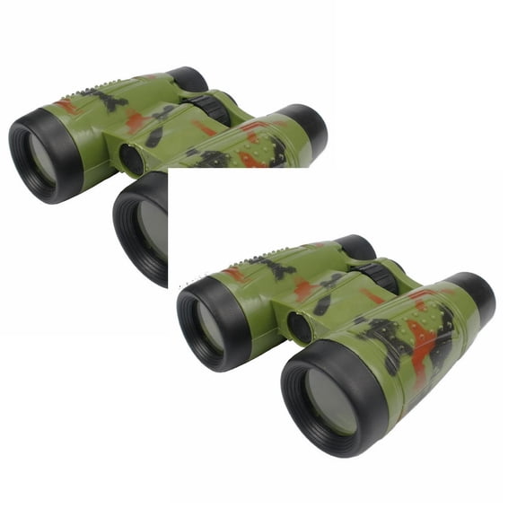 2Pack Binoculars For Kids 3 ã5ã 7ã 8ã12 Years With Compass And Neck String Educational Toy Binoculars Telescope Strap Lens Gift Set For Camping Adventure Education