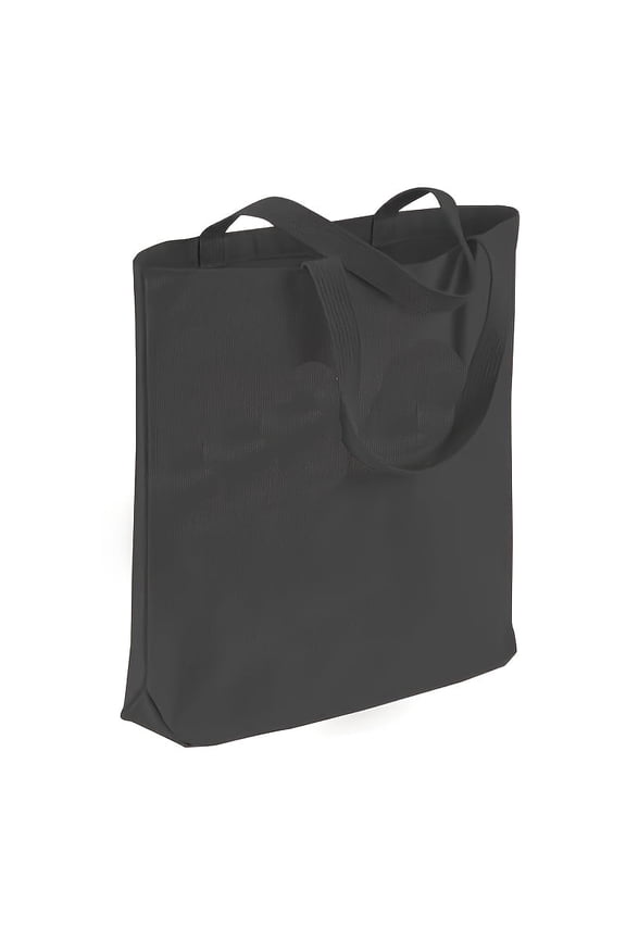 2Pack Black Canvas Shopping Bag Cotton Shoulder Tote Bag With Long Strap Portable Womens HandleBag Reusable