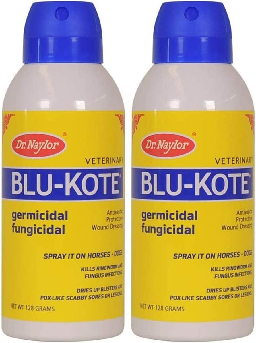2Pack BluKote 5oz Veterinary Antiseptic Protective wound Dressing