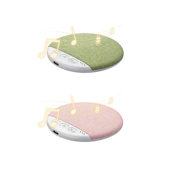 2Pack Bluetooth Pillow Speaker for Sleeping with White Noise Timer, Thin Under Pillow Speaker Personal Sleep Sound Machine, Long Battery for Side Sleepers, Adults & Kids