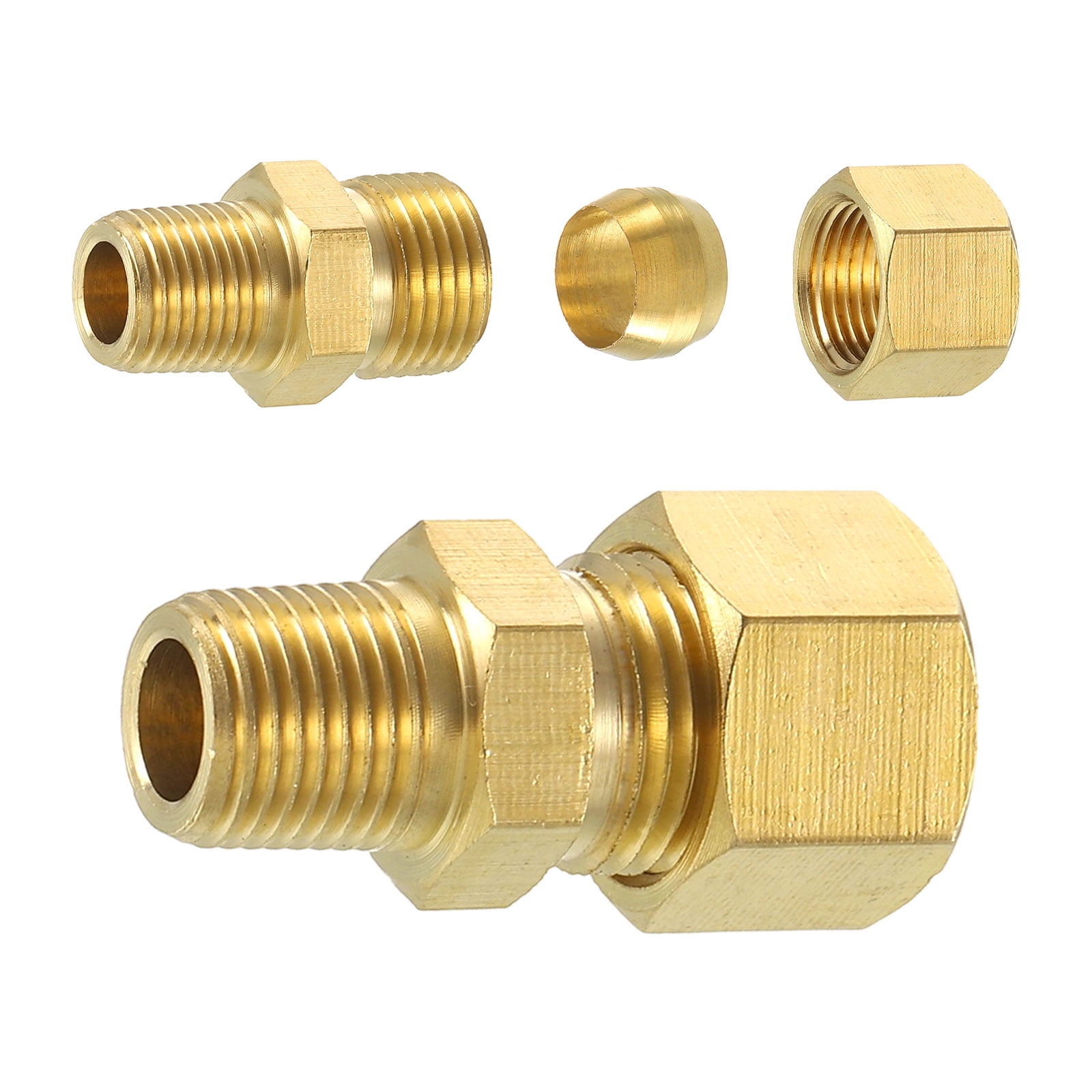 Raccordo per tubo in ottone Nigo (5/16x5/16 (1 Raccordo per tubo in ottone Nigo (5/16x5/16 (1