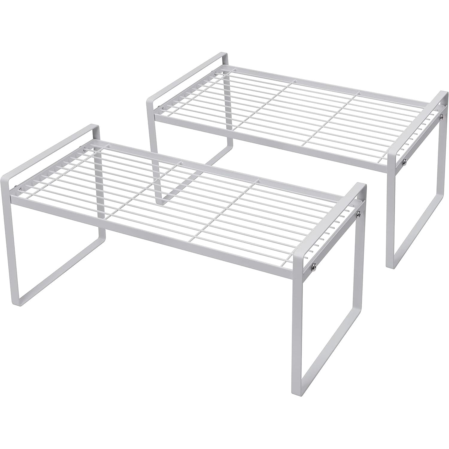 2Pack Cabinet Shelf Organizer Storage Rack Space Saving For Kitchen 2pack cabinet shelf organizer storage rack space saving for kitchen