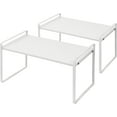 2Pack Shelves Stackable Shelf Organizer Rack Riser for Kitchen