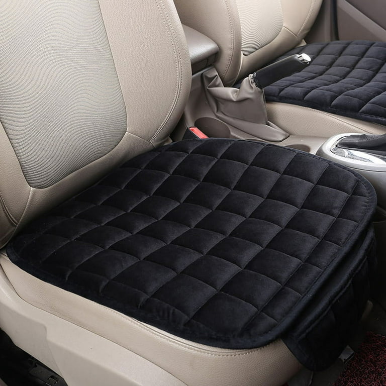 2Pack Car Seat Cushion,Non-Slip Rubber Bottom with Storage Pouch,Premium  Comfort Memory Foam,Driver Seat Back Seat Cushion,Car Seat Pad Universal  (Red) 