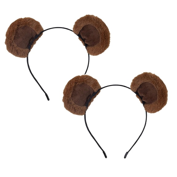 2Pack Cartoon Bear Hair Female Face Wash Hair Card Rabbit Velvet Hair Band Cute Head Band Hair Accessories Bear Ears Event & Party Home Decor