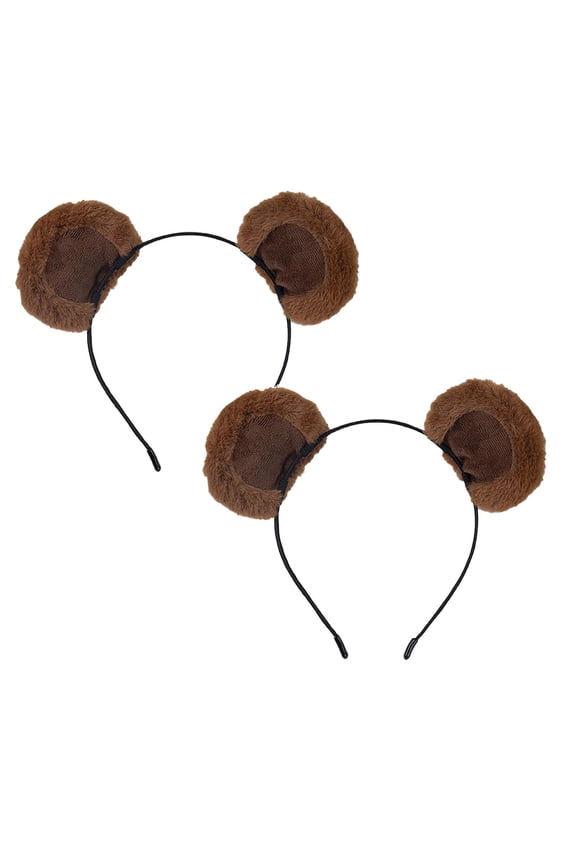 2Pack Cartoon Bear Hair Female Face Wash Hair Card Rabbit Velvet Hair Band Cute Head Band Hair Accessories Bear Ears Event & Party Home Decor