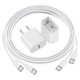 thumbnail image 1 of i Phone 17 16 15 Charger Fast Charging 2 Pack 20W USB C Charger Block Type C Chargers 6FT Cord Wall Phone Chargers Compatible with iPhone 17/16/15 Pro Max/Plus/S25 Case, 1 of 4