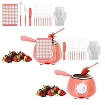 2Pack Chocolate Melter Hot Chocolate Melting Pot Fondue Melter Machine Kitchen Tool With Diy Mould Set Chocolate Melter For Candy Making Bakeware Home Decor