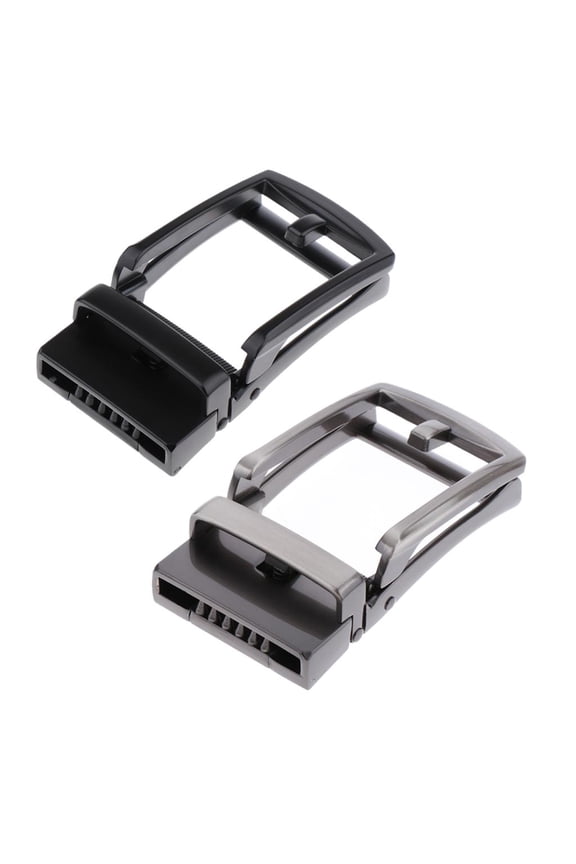 2Pack Classic Belt Buckle Automatic Slide Buckle Mens Causal Fit 1.4'' Belts