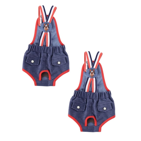 2Pack Clearance Sale! Spring And Summer New Pet Clothes For Cats And Dogs Small Dogs Teddy Overalls Pants Pet Pants Birthday Gift For Pet Dog Cat 10.6" x 9.4"