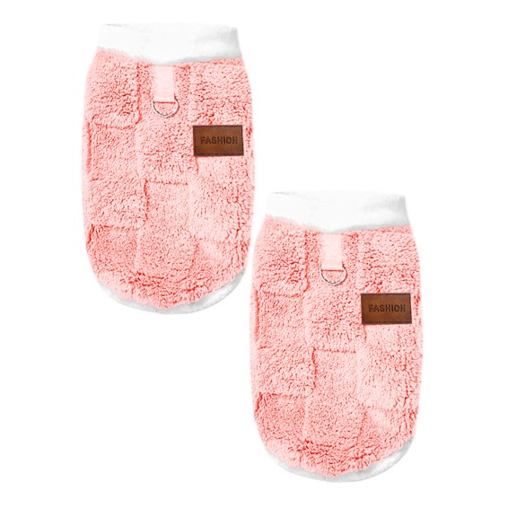 2Pack Clearance Sale! Winter Coat Fleece Vest With Leash Ring Warm Jacket For Small Medium Dogs Fashionable Cold Weather Apparel With Multiple Colors & Sizes Pet Clothes Birthday Gift For Pet Dog Cat