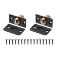 thumbnail image 1 of 2Pack Closet Door Ball Catch Hardware Adjustable with Strike Plate Catch, Black, 1 of 5
