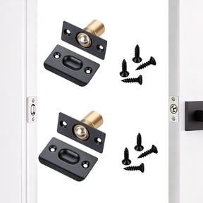 2Pack Closet Door Ball Catch Hardware Adjustable with Strike Plate Catch