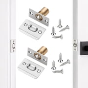 2Pack Closet Door Ball Catch Hardware Adjustable with Strike Plate Catch