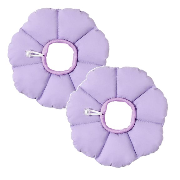 2Pack Collar For Cats After Flower Shape Adjustable Drawstring Collar For Stop Licking Arts Crafts Diy Toys 11.4" Birthday Gift