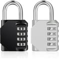 thumbnail image 1 of 2Pack Combination Lock, 4 Digit Combination Padlock Outdoor, School Lock, Gym Locks, 1 of 7