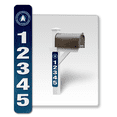 thumbnail image 1 of 2Pack Customized Mailbox Address Numbers for Outside, 911 Emergency Super Reflective Vertical Home/Office/Apartment Number/Letter Easy Peel and Stick Vinyl Decal (3x10", Space Force), 1 of 7