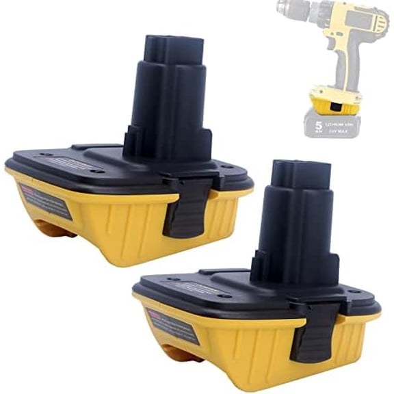 2Pack DCA1820 18V to 20V Adapter Compatible with Dewalt 18V XRP Tools - Compatible with Dewalt Battery Adapter Work with 20V Max Battery DCB201 DCB203 DCB204 DCB206$$Tools & Hardware Other