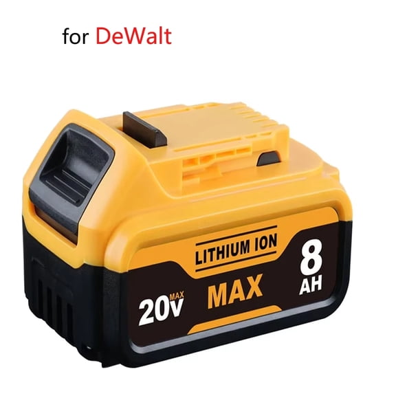 2Pack DCB200 8.0Ah Battery Replacement for 20V Compatible with Deiwalt Cordless Power Tools DCB200 DCB201 DCB203 DCB206 DCB207 Battery