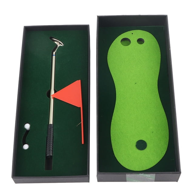 (2Pack) Desktop Small Golf Game Practice Set Ballpoint Pen Putters Golf