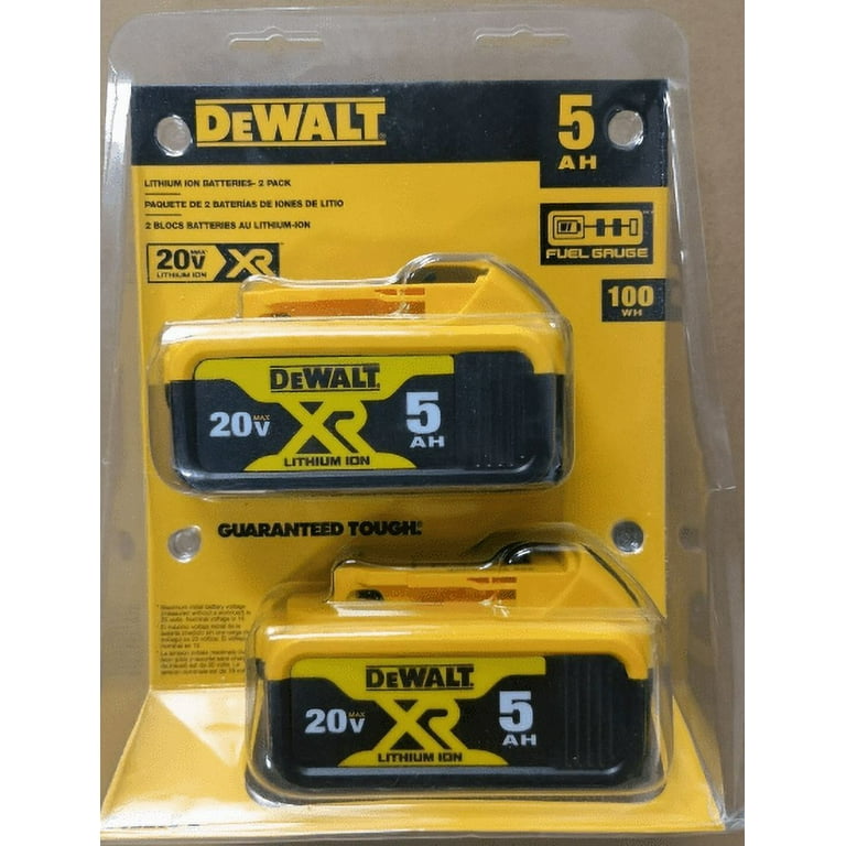 Dewalt 20V MAX XR Lithium-Ion 5.0 Ah Compact Power Tool Dewalt 20V MAX XR Lithium-Ion 5.0 Ah Compact Power Tool