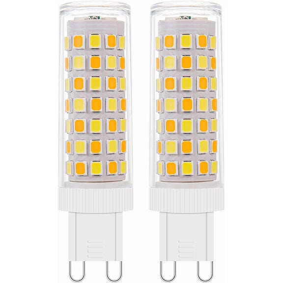 2Pack Dimmable Wi-Fi Smart LED Bulbs with G9 Base,Compatible with Amazon Alexa and Google Assistant-Warm to Cool White(2700K-6000K),Adjustable Brightness From 1%-100% (120V,0.4-4.7W,40LM-450LM）