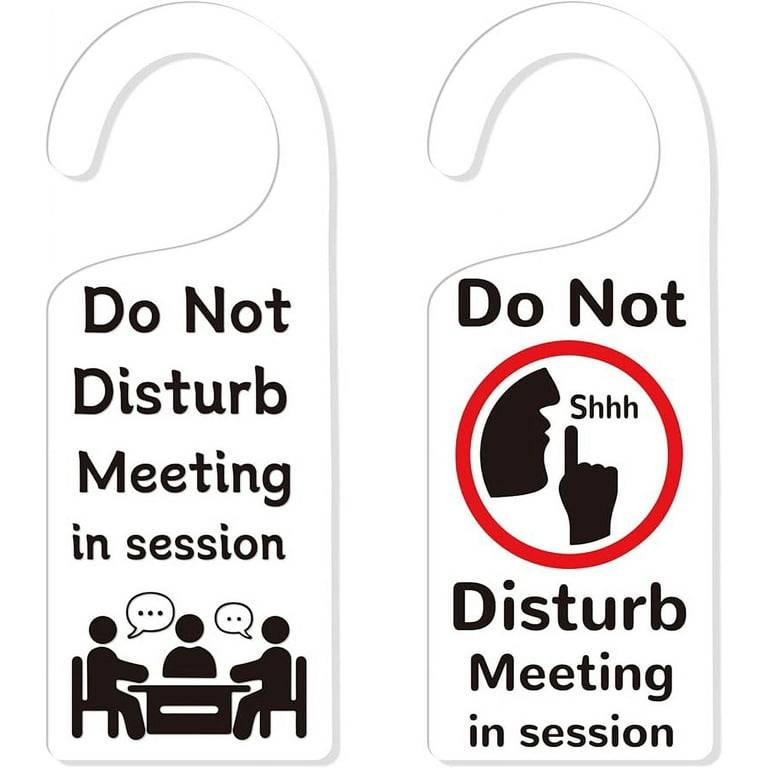 2Pack Do Not Disturb Door Sign Acrylic Notice Door Hanger Sign Door Handle Hangings Sign Door Handle Decorations - Walmart.com for Free Printable Do Not Disturb Signs For Doors