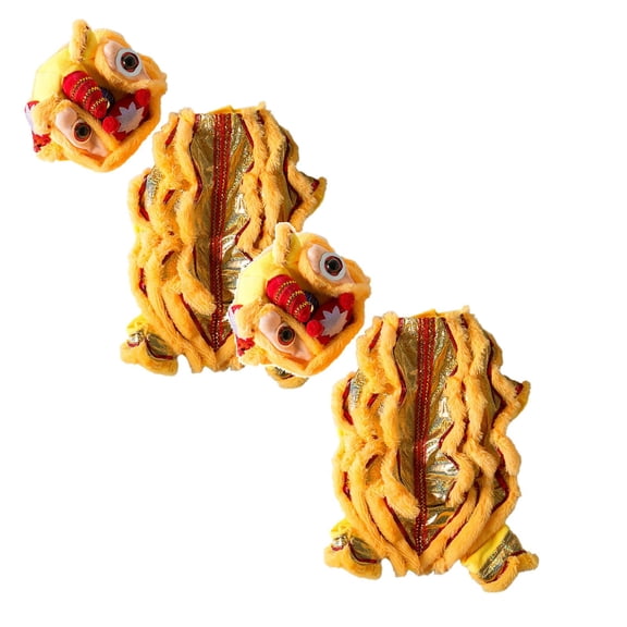 2Pack Dog Cute Soft Dance Dog Dog Clothes With Horn Chinese New Year Cat Dog For Dogs Pet Dance Clothing Holiday& Dog Pet Clothes Birthday Gift For Pet Dog Cat M