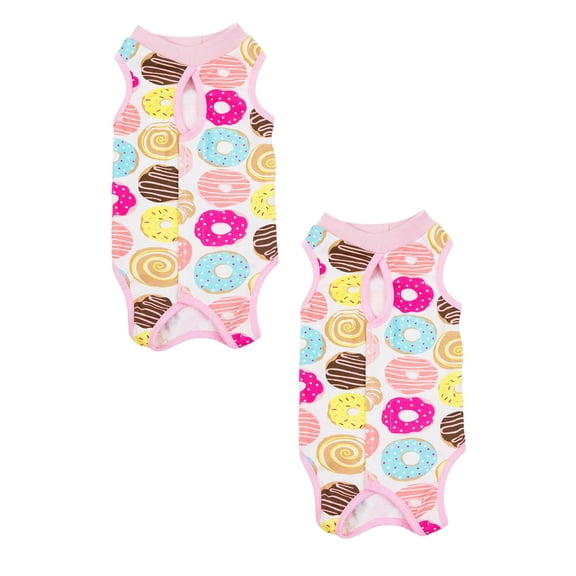 2Pack Dog Recovery Suit Onesie After Pet Spayed Neutered Shirt For Female Male Dogs Cats Postoperative Snuggly Vest For Abdominal Wounds Weaning Anti Licking Vest Pet Vest Gift For Pet S