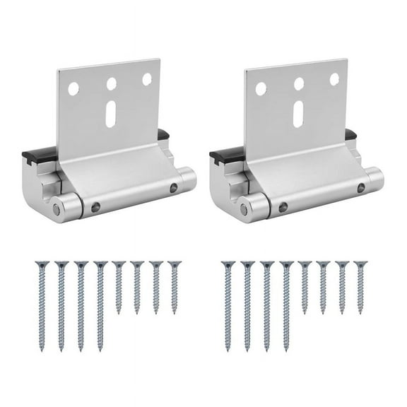 2Pack Door Reinforcement Lock,Aluminium Alloy U Door Reinforcement Lock 3Inch Security Door Lock Home Proof Door Stopper,2 x Door Reinforcement Lock with screws,Silver
