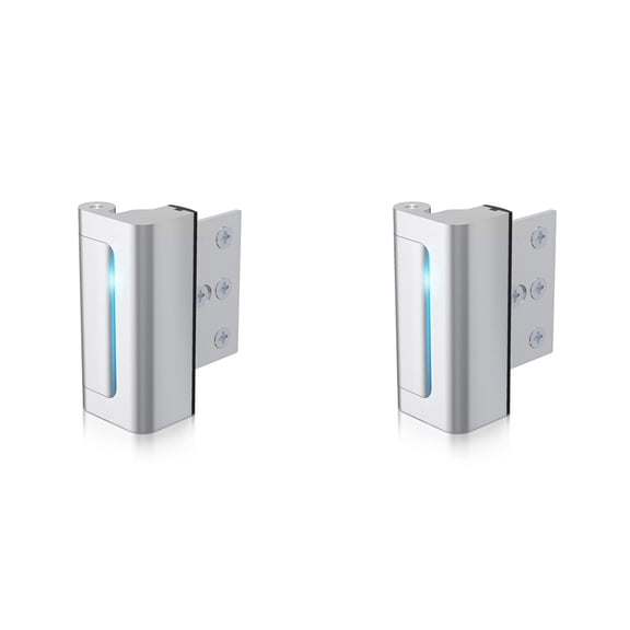 2Pack Door Reinforcement Lock,Aluminium Alloy U Door Reinforcement Lock 3Inch Security Door Lock Home Proof Door Stopper
