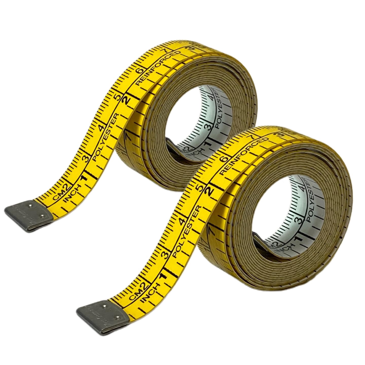 2Pack Double-Sided Fiberglass Tape Measure 60 inch,150 cm, Measuring ...