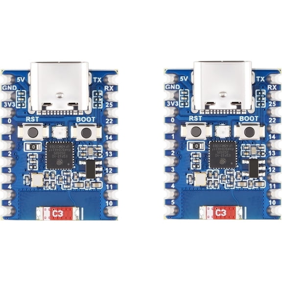 2Pack ESP32-H2 Mini Development Board Based on ESP32-H2FH4S chip,RISC-V 32-bit Single-core Processor,Supports BLE/Zigbee/Thread Wireless Communication,4MB Flash