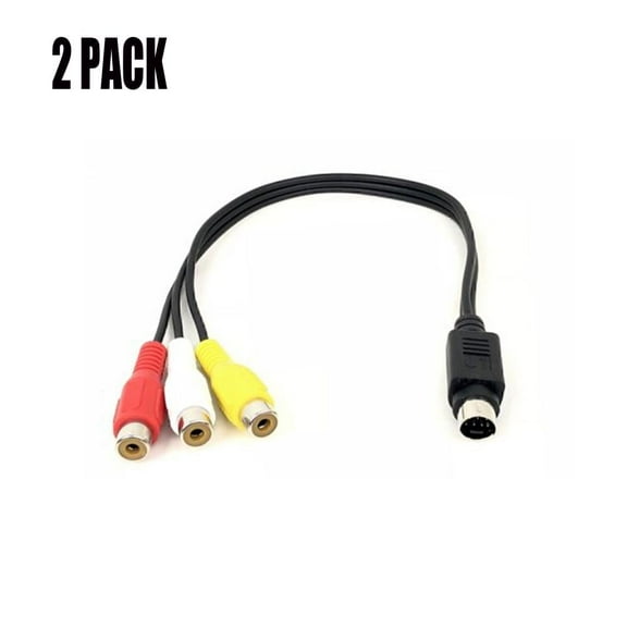 2Pack Elgato Game Capture HD Composite Component Video AV S-video RCA Cable Adapter