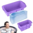 thumbnail image 1 of 2PC Large Silicone Ice Cubes Molds Reusable Giant Ice Cubes Bricks Maker Molds Big Ice Tray For Coolers &Ice Bath Tub Cold Plunges Water Chiller Accessorie, 1 of 7