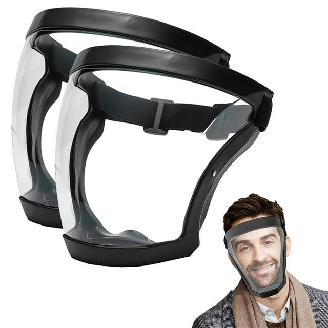 2Pack Face Shield,Super Protective Face Shield Mask for Work,Full Face