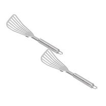 2Pack Fish Spatula Big Size Spatula Stainless Steel Kitchen Cooking Tools Stainless Steel Fish Spatula Turning Flipping Frying Grilling Egg Kitchen Barbecue Spatula Cooking Utensils Home Decor