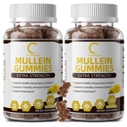 2PackGPGP Mullein Leaf Gummies 2000mg, Respiratory System Health Support,Lung Cleansing & Detox, 60 Count
