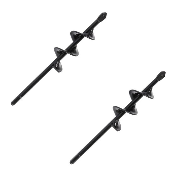 2Pack Garden Augers Drill Bit For Plantings 4X22Cm Spiral Drill Bit Bulb Planter For Hex Driver Drill Solid Steel Shaft Drill Bits & Accessories Home Decor