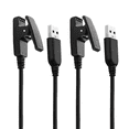 thumbnail image 1 of 2Pack Compatible with Garmin Approach S20/G10 Forerunner 235/35/64/230/630/645/645 Music/735XT/Vivomove HR/Lily Smart Watch Replacement Charger Charging Clip Sync Data Cable, 1 of 5