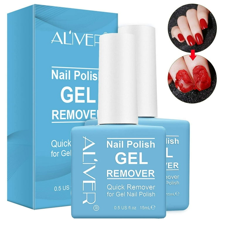 2Pack Gel Polish Remover Magic Nail Polish Remover Coat Soak Off