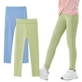 thumbnail image 1 of 2Pack Girls Athletic Leggings Kids Dance Workout Running Yoga High Waisted Tights Leggins Pants with Pocket 4-12Y, 1 of 13