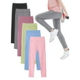 thumbnail image 1 of 2Pack Girls Athletic Leggings Kids Dance Workout Running Yoga High Waisted Tights Leggins Pants with Pocket 4-13Y, 1 of 13