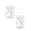 thumbnail image 1 of 2Pack Girls' High-End Appearance Customized Straw Cups Cute Plastic Cups High Capacity Wide Water Bottle — In Stock Stylish Cup For And Students Water Bottle For Children Water Bottle1100Ml, 1 of 9