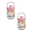 thumbnail image 1 of 2Pack Girls' High-End Appearance Customized Straw Cups Cute Plastic Cups High Capacity Wide Water Bottle — In Stock Stylish Cup For And Students Water Bottle For Children Water Bottle1100Ml, 1 of 9