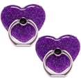 2Pack Glitter Phone Ring Grip Holder,360°Rotation Metal Bling Finger