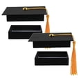 thumbnail image 1 of 2Pack Graduation Gift Card Box Holder Cap Shaped with Tassel Grad Gifts Storage Graduate Present Boxes Holders for Graduations Party Supplies, 1 of 6