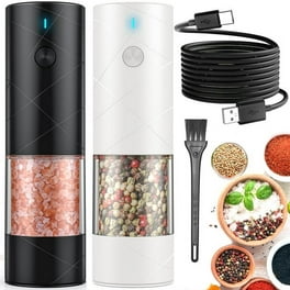 Electric Gravity Salt and Pepper Grinder, Battery Operated Automatic Salt  and Pepper Mill - Blue LED Light $25. Free for USA. Interested DM for  Details : r/AMZreviewTrader