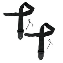 2Pack Guitar Strap Adjustable Pu Leather Nylon Webbing Guitar Strap Guitar Strap Belt Parts Guitar Strap Guitar Straps With Longer Leather Ends Acoustic For Kids Men & Women Guitarists Home Decor